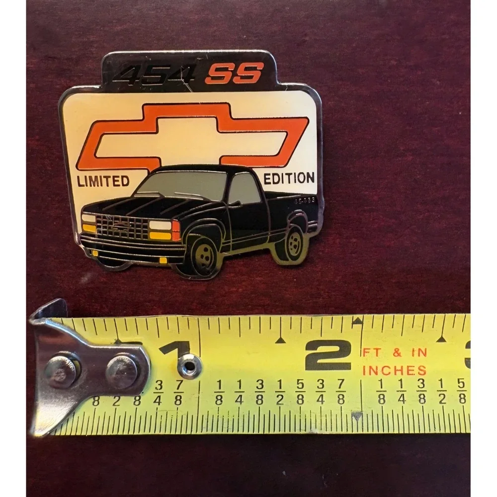 Vintage Chevrolet 454 SS Limited Edition Enamel Pin Chevy OBS Truck Black Bowtie